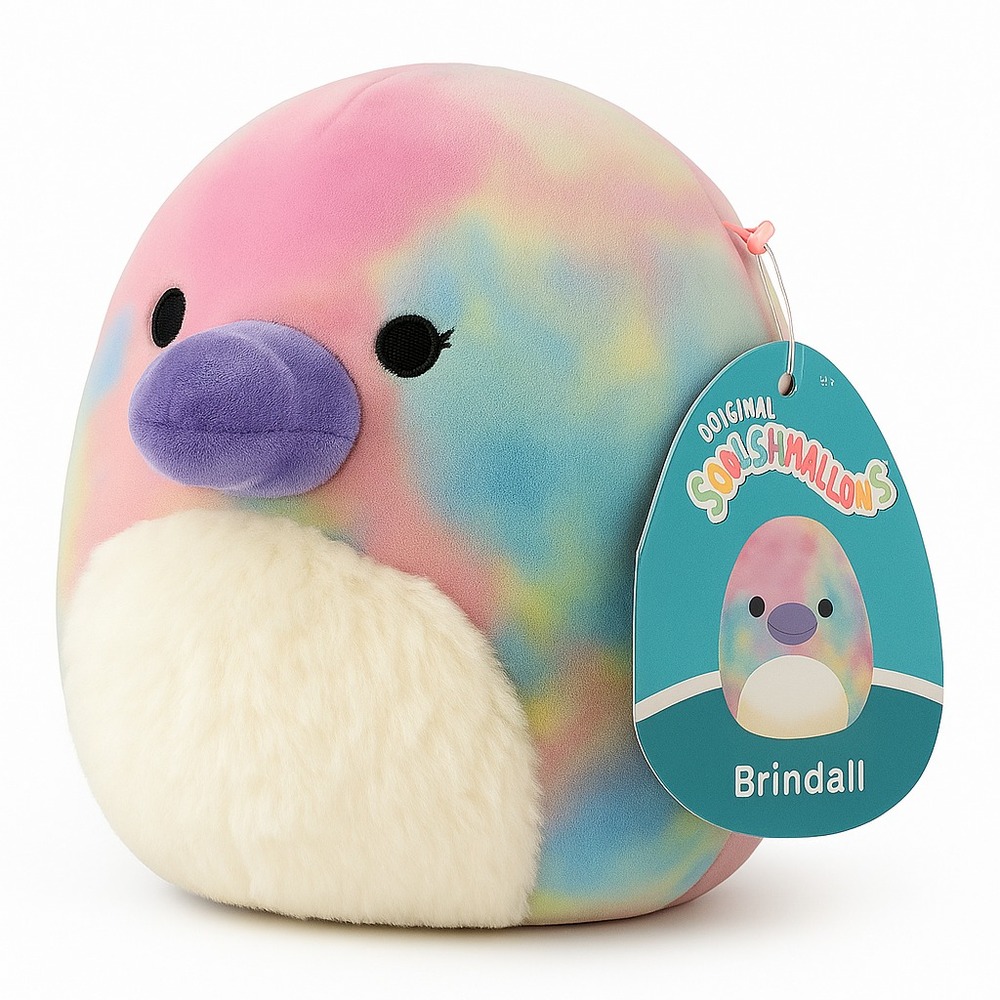 Squishmallows Brindall Platypus Plush Pastel Tie Dye New With Tags - Kellytoy